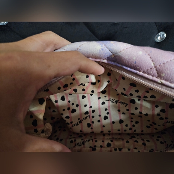 Betsey Johnson Pastel Quilted Cosmetic Bag - Picture 9 of 9